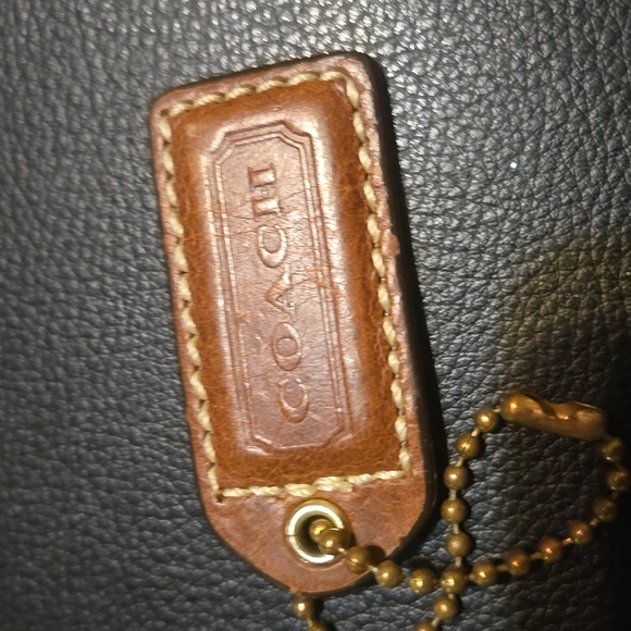 Coach charm with pocket of material - Picture 3 of 3